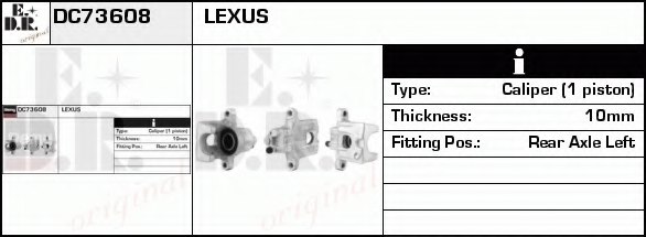 EDR DC73608 Brake Caliper